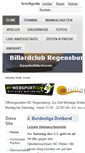 Mobile Screenshot of billardclub-regensburg.de
